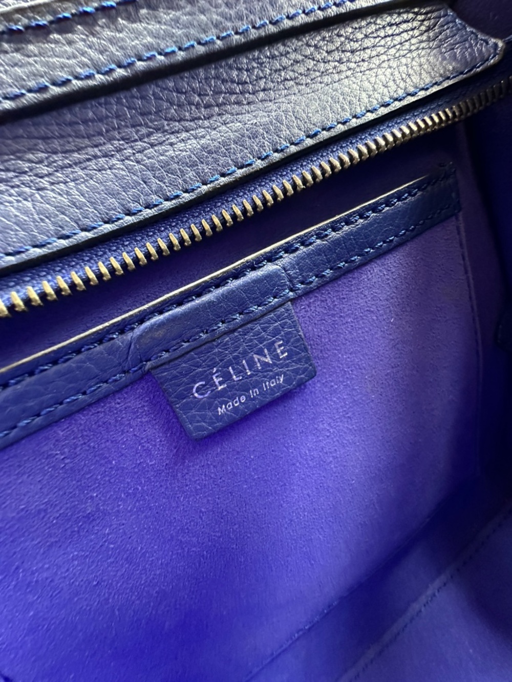 CELINE nano luggage crossbody in a limited edition blue - Picture 14 of 16